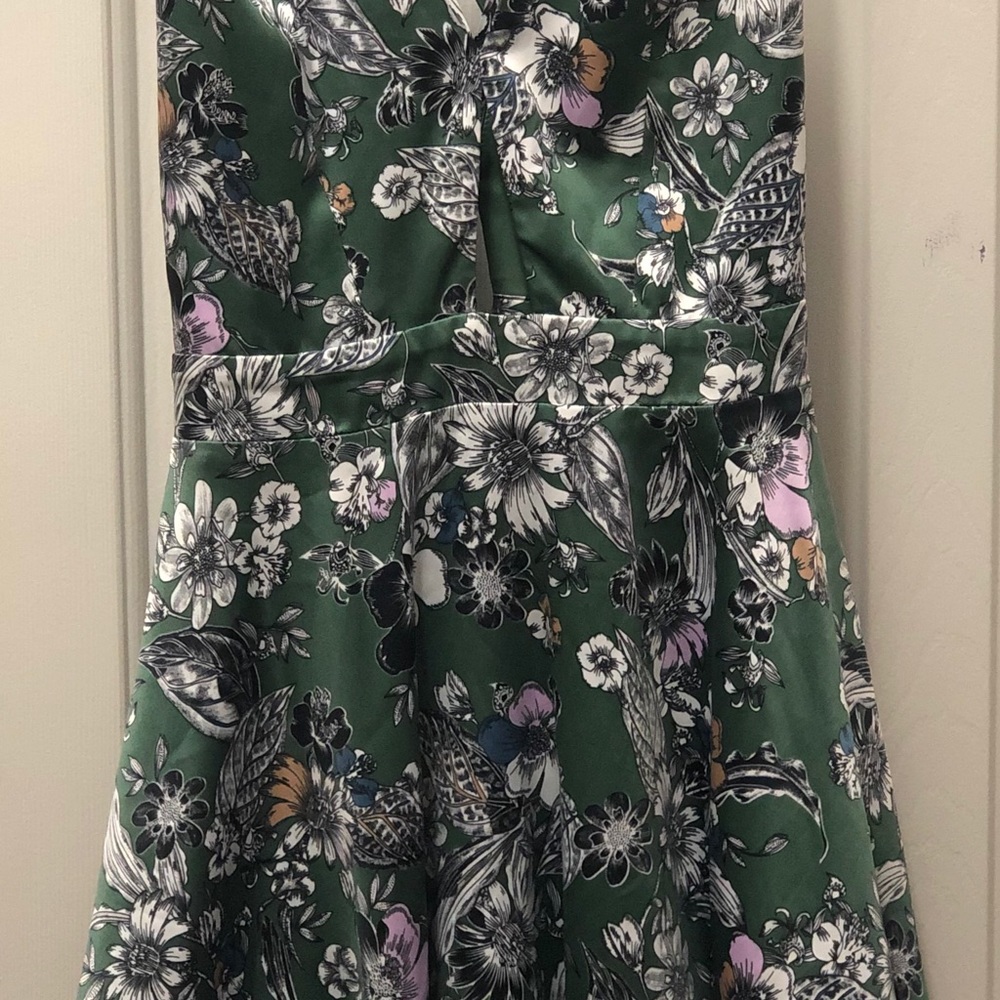 Mini dress with keyhole and unique straps!